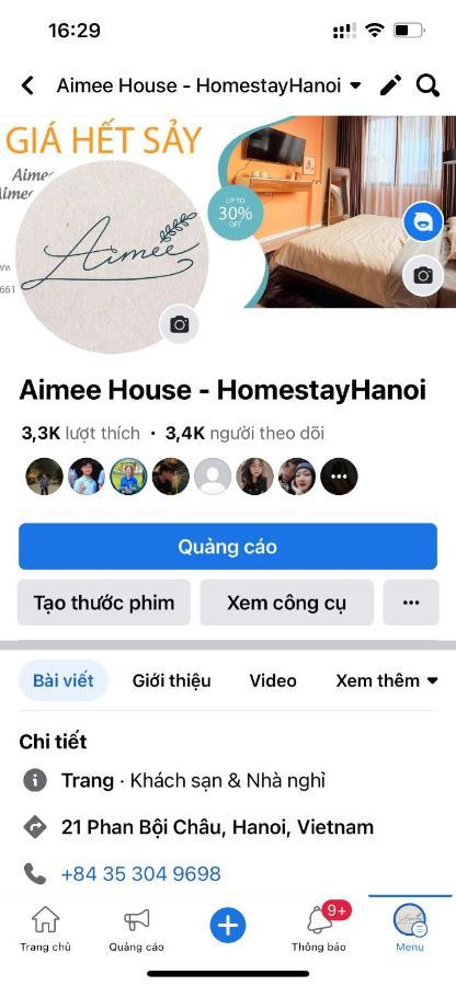 Aimee House - Phan Boi Chau Ханой Екстериор снимка